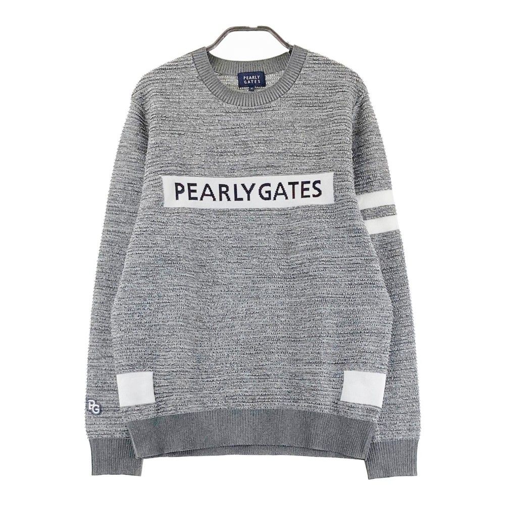 サイズ：4 PEARLY GATES パーリーゲイツ ニットセーター グレー