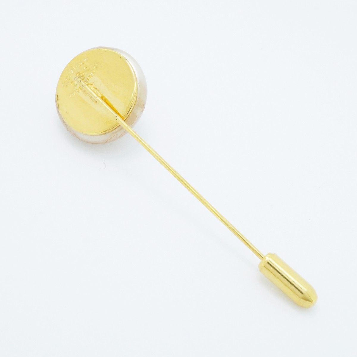 5jcb0943】シャネル ピンブローチ ヴィンテージ ココマーク 丸型  