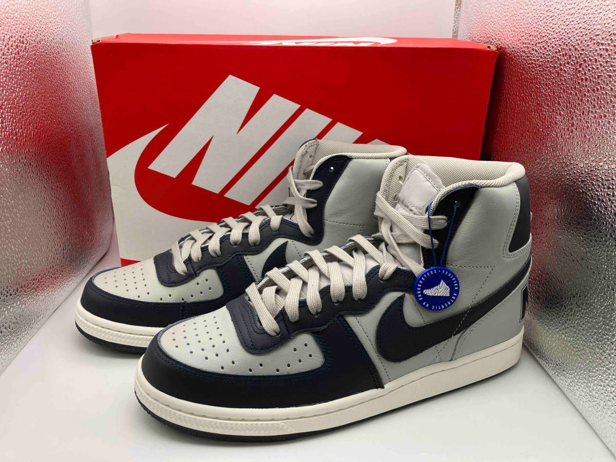 美品 NIKE TERMINATOR HIGH FB1832 001 ナイキ ターミネーター ハイ US9.5 27.5cm UK8.5 EU43 メンズ ハイカット