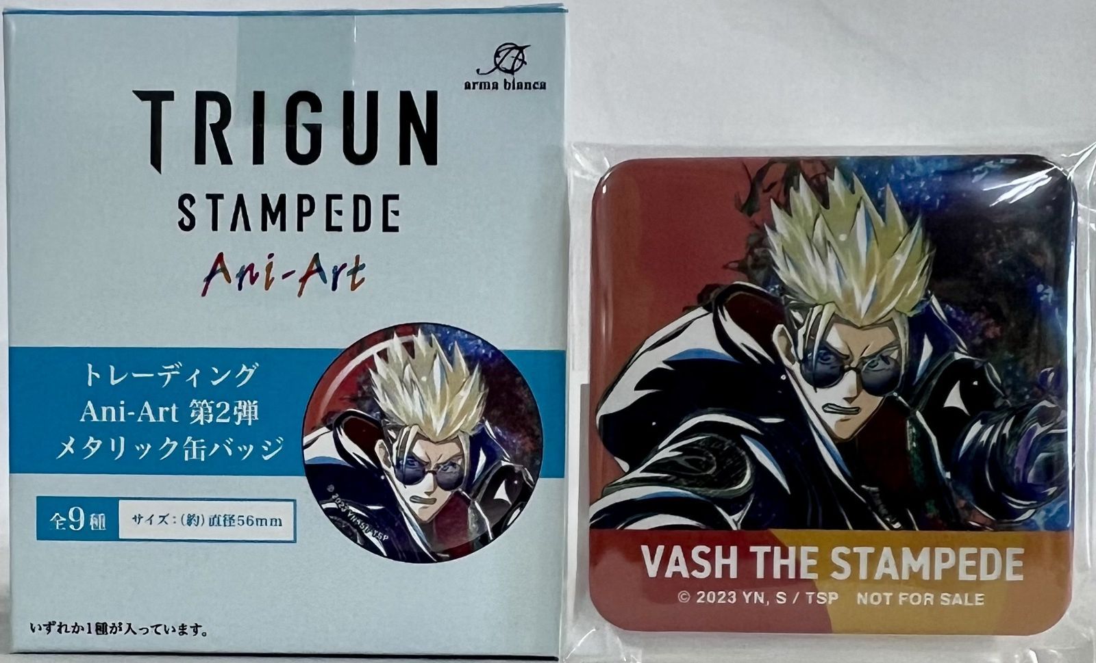 未開封 TRIGUN STAMPEDE トレーディング Ani-Art 第2弾 メタリック缶