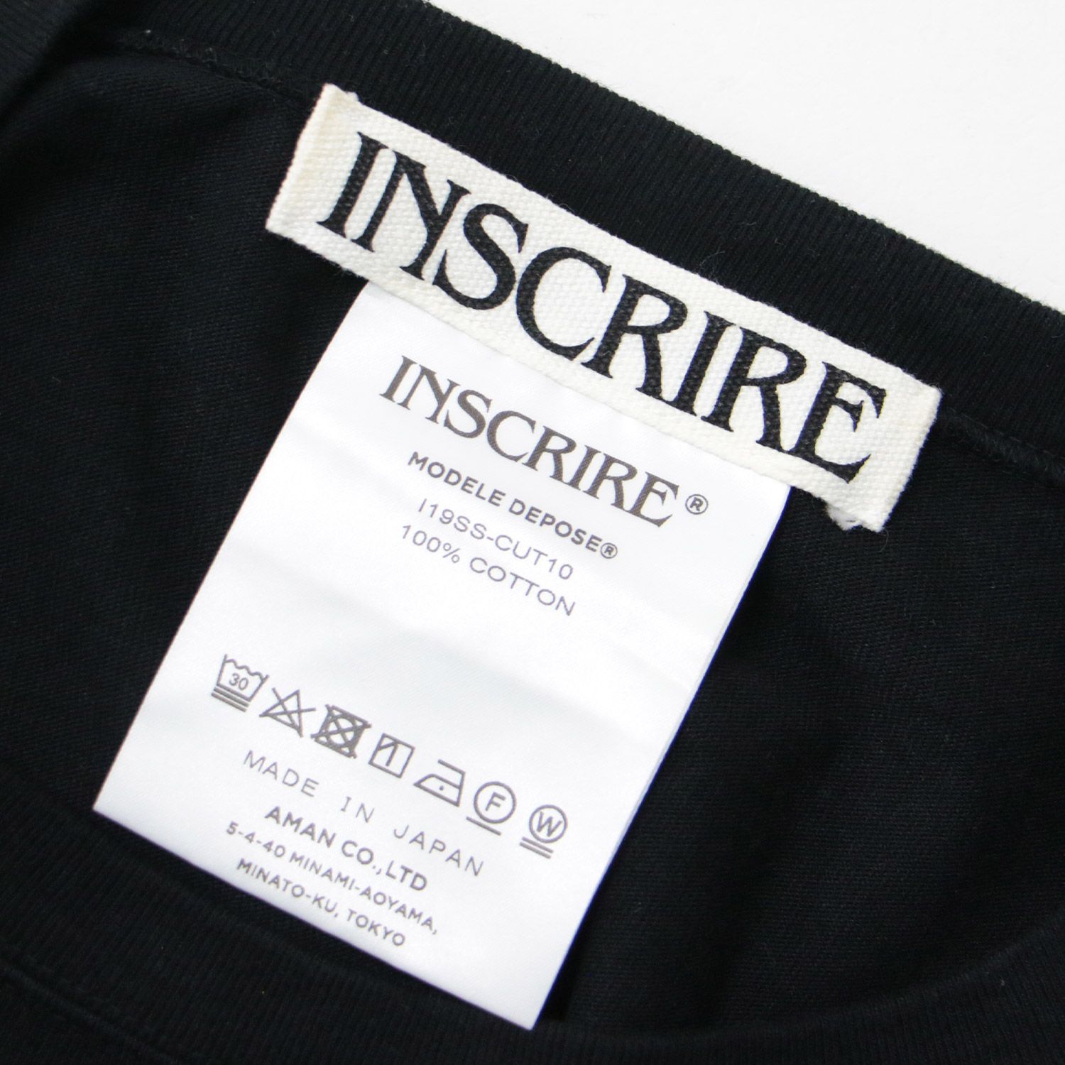 INSCRIRE アンスクリア Tシャツ カットソー トップス コットン