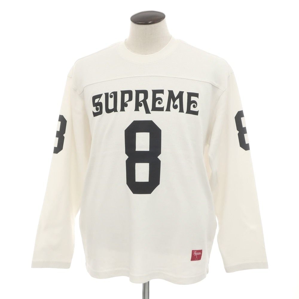 Supreme WHITE ロンT S シュプリーム レア 希少  Supreme シュプリーム Tシャツ ホワイト×ブラック 白黒 サイズ:XL