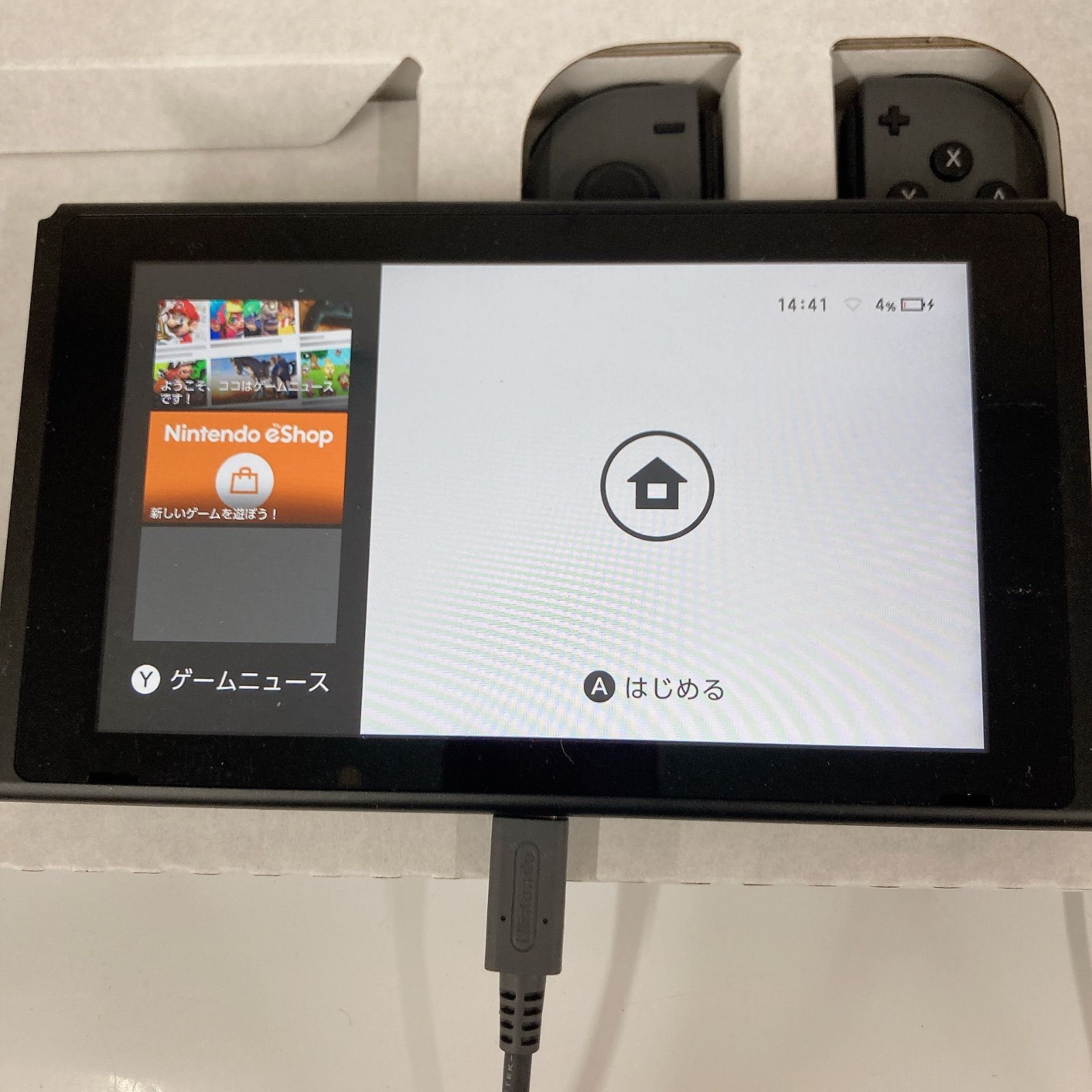 Nintendo Switch 本体 HAC-001 グレー 通電確認済み【ゲーム機