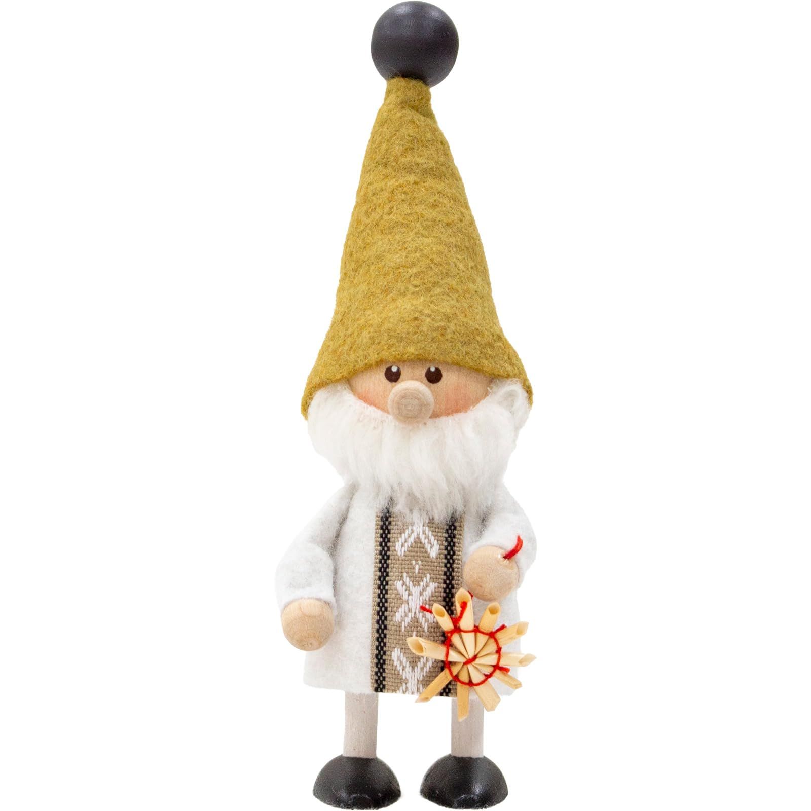 NORDIKA nisse ノルディカ ニッセ クリスマス 木製人形 ストローオーナメントを持ったサンタ Jule Hygge