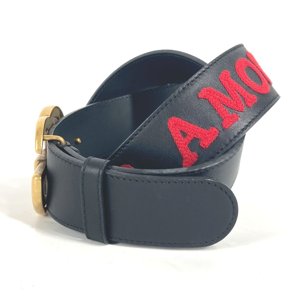 GUCCI レザー GGロゴ ベルト GUCCI GG PATTERNED EMBOSSED LOGO BUCKLE LEATHER BELT/グッチ