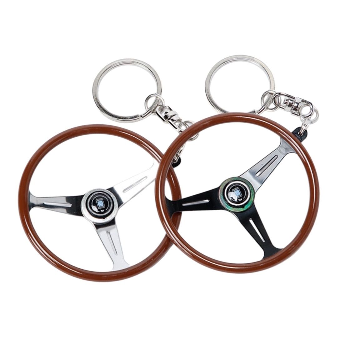 NARDIナルディ キーホルダー クラシック ウッド/ポリッシュ