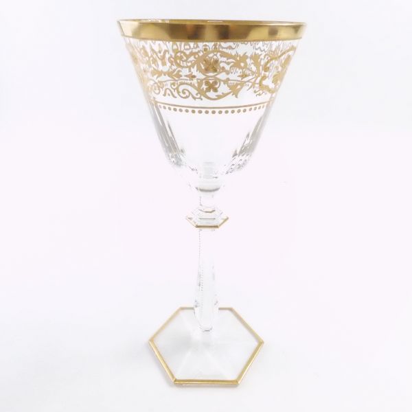 Baccarat バカラ リヴォリ ワイングラス 1客 高さ21cm 金彩 SC4931T