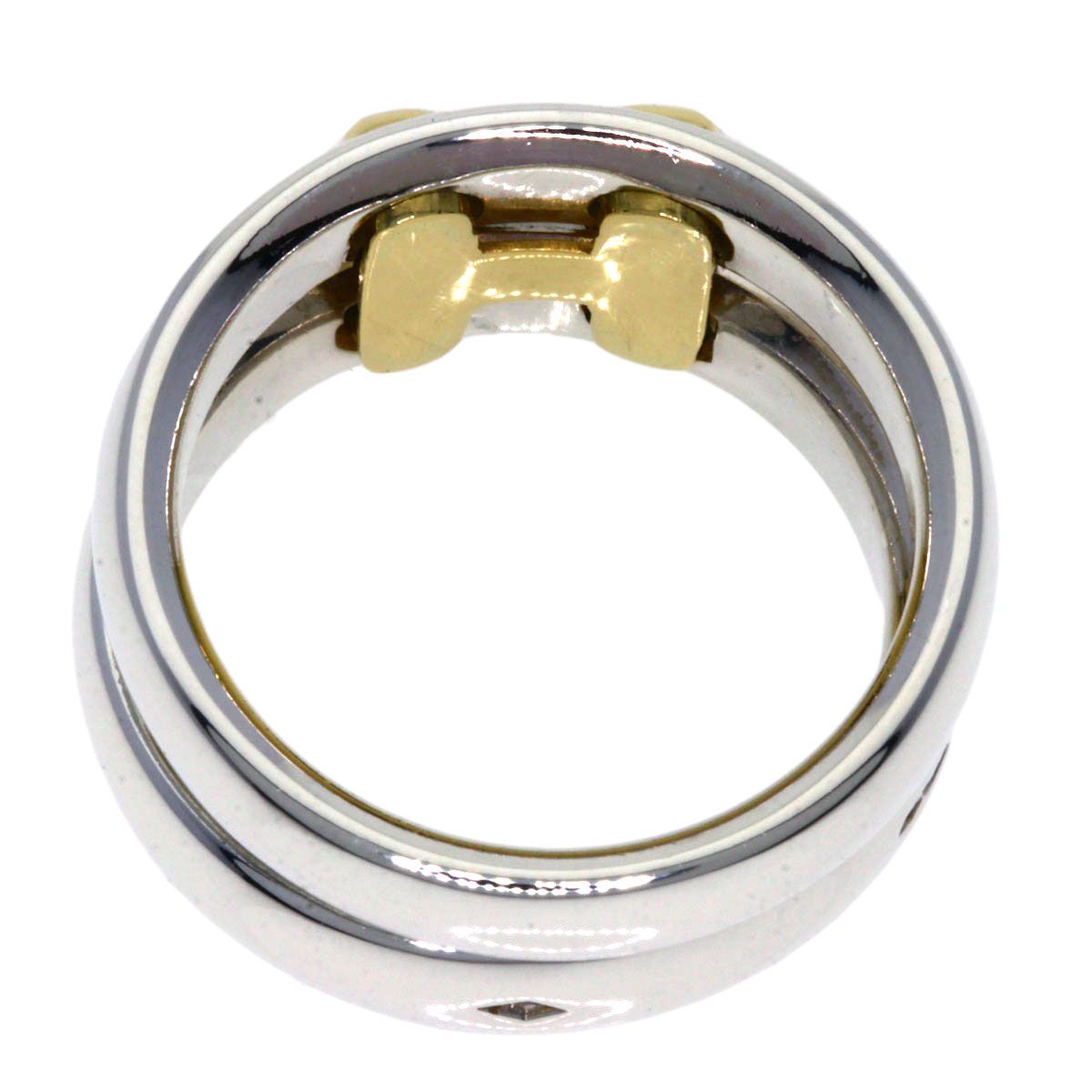 HERMES エルメス オランプ リング・指輪 K18YG SV レディース [中古  