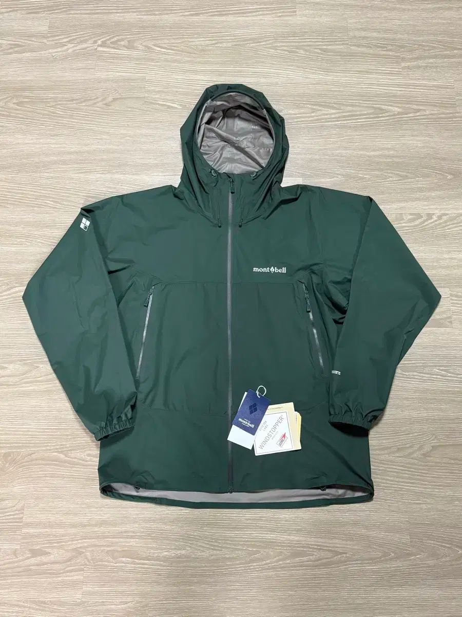 モンベル レイン トレッカー ダークグリーン ウィンドブレーカー XL