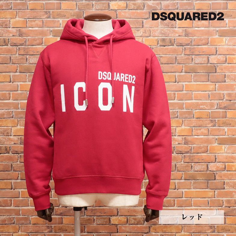 秋冬/DSQUARED2/Sサイズ/イタリー製パーカー S79GU0003 裏起毛スウェット快適 ICONロゴ ストリート  新品/赤/レッド/jd278/ - メルカリ