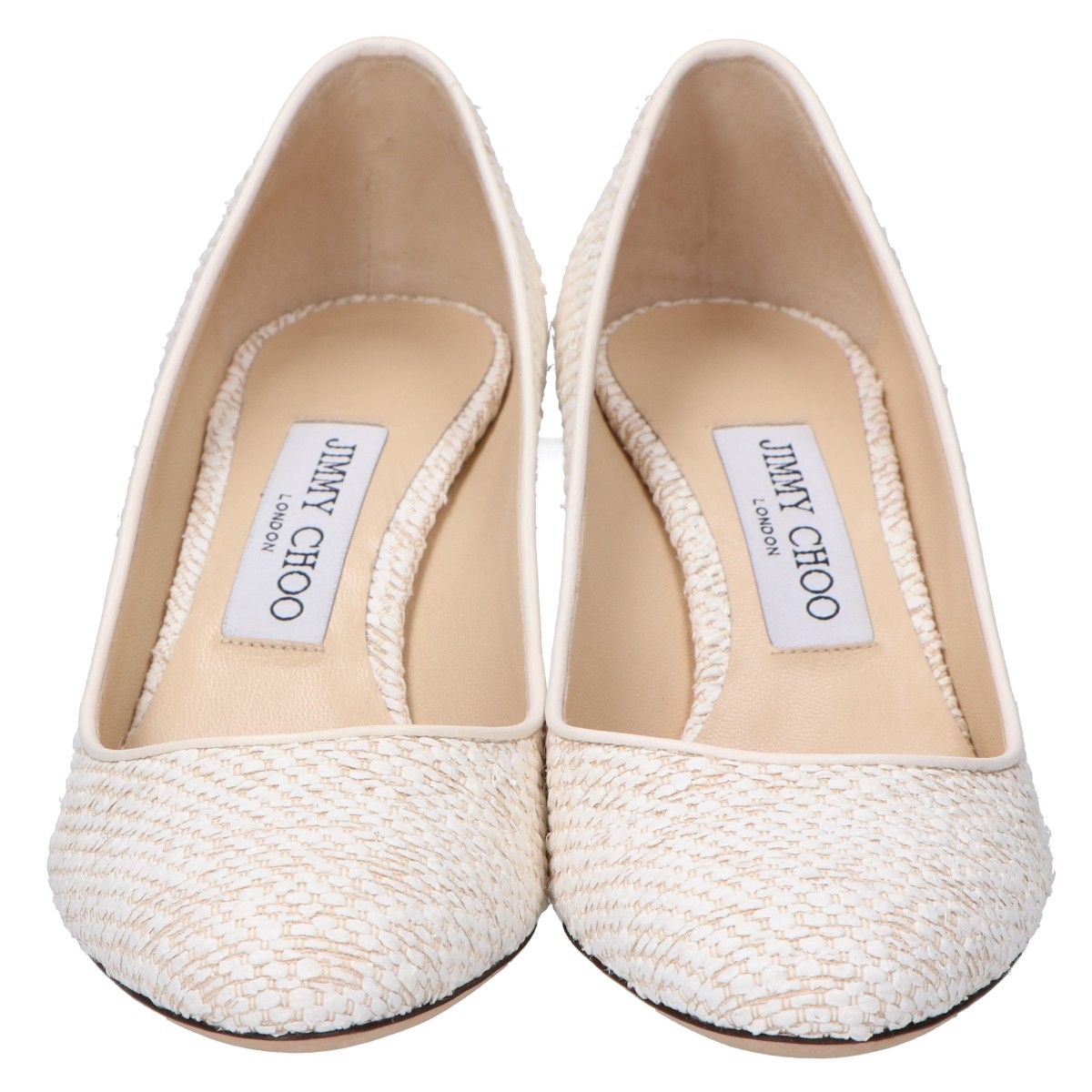 ジミーチュウ　パンプス　36 ジャガード？　ヒール JIMMY CHOO(ジミーチュウ) アンクルストラップヒールパンプス