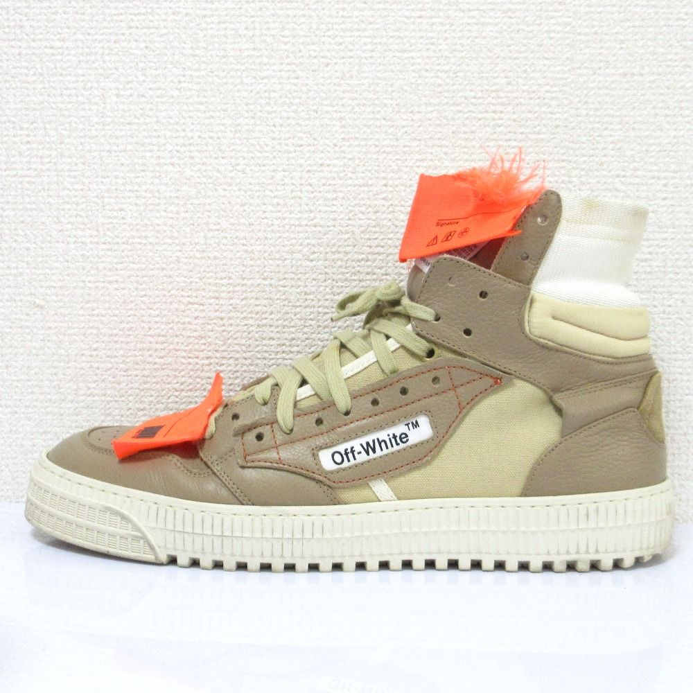 良品 OFF-WHITE オフホワイト OFF-COURT 3.0 オフコート ハイカット