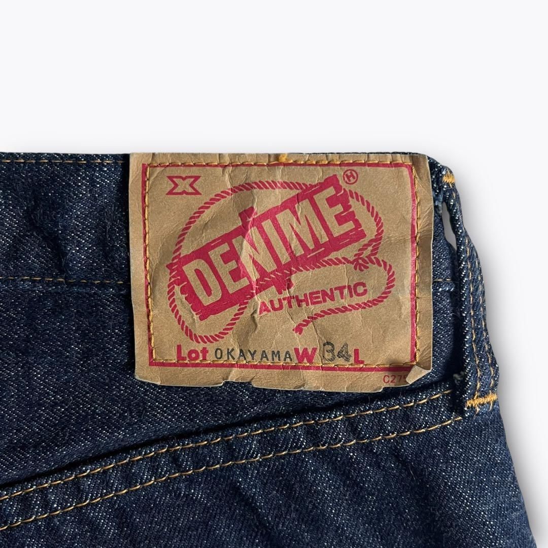 美品】ドゥニーム 濃紺 デニムパンツ w34 良品 濃紺 DENIME ドゥニーム