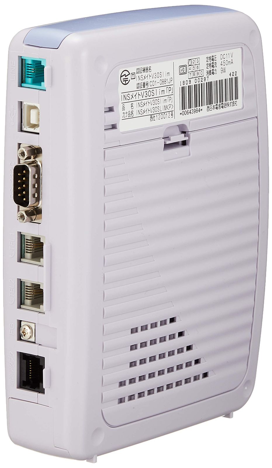 NTT西日本 NTT西日本 INSメイトV30Slim(パープル)/ISDN用TA(ターミナル