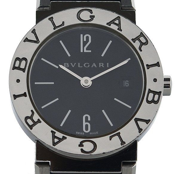 ☆良品!BVLGARI ブルガリ ブルガリブルガリ BB26SS 黒文字盤 SS ☆良品!BVLGARI ブルガリ ブルガリブルガリ BB26SS 黒文字盤 SS