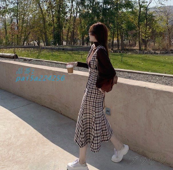 スカートロング切替韓国ファッ pai5a224256 DECORATOM_COM_BR