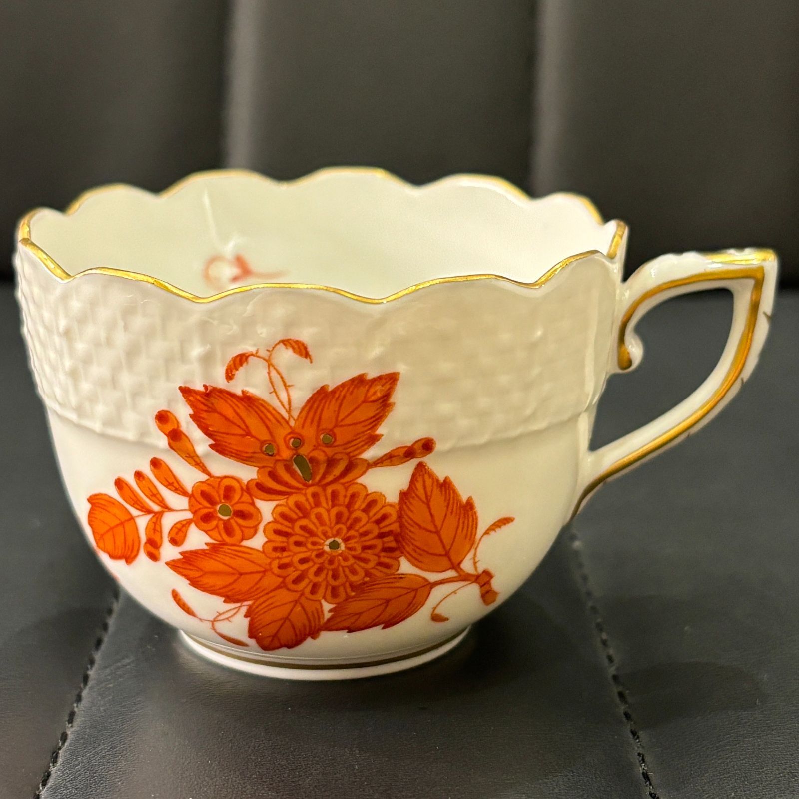 ヘレンド アポニー オレンジ カップ＆ソーサー