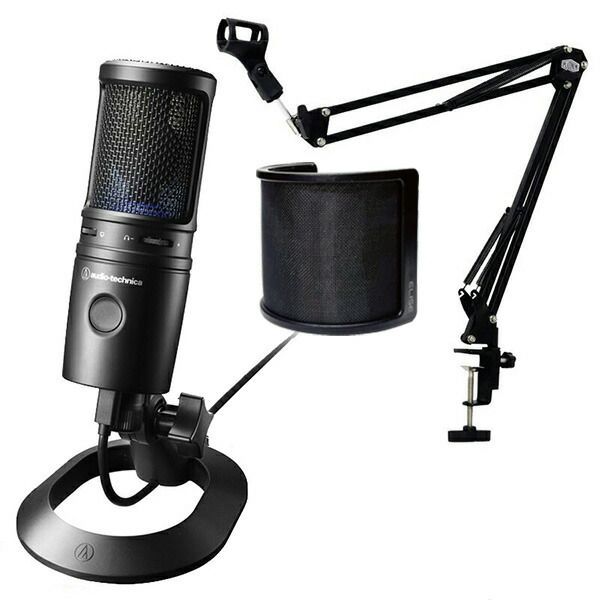 audio-technica オーディオテクニカ USB マイクロホン AT2020USB-X MPC-1Bマイクアーム ポップガード セット