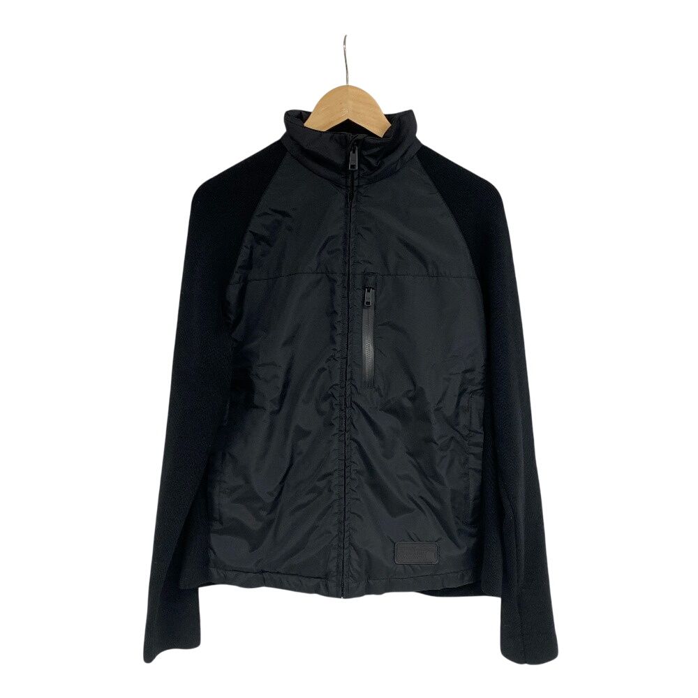 極美品 現行タグ◎PRADA スウェードジャケット ニット切り替え ブラック 極美品 現行タグ◎PRADA スウェードジャケット ニット切り替え