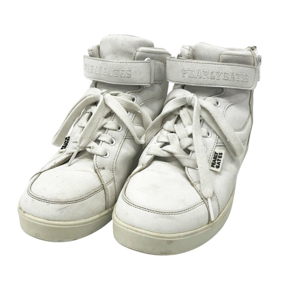 PEARLY GATES パーリーゲイツ 053-2992302 ハイカット ゴルフシューズ ホワイト系 25 240101544188 ゴルフウェア レディース ストスト