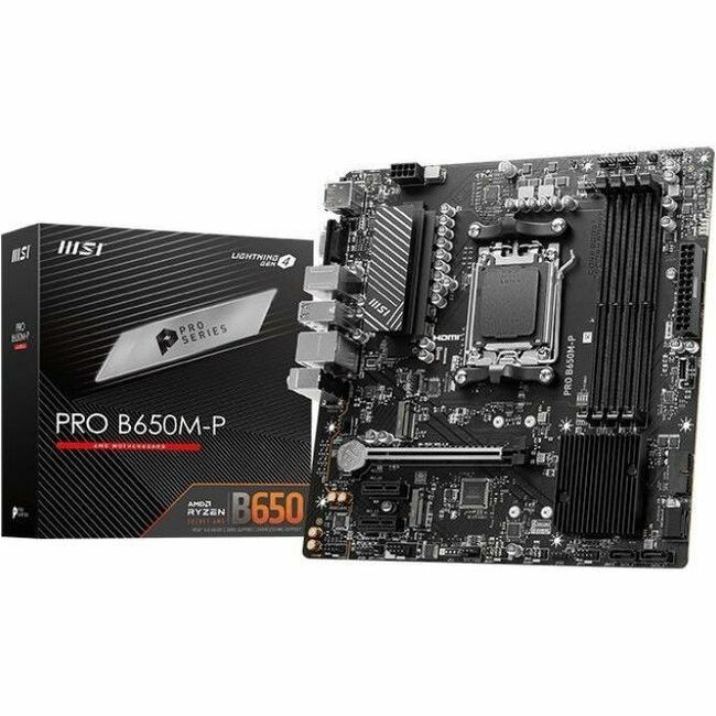 MSI B650M-P AMD AM5 DDR5 mATX ゲーミング デスクトップ マザーボード