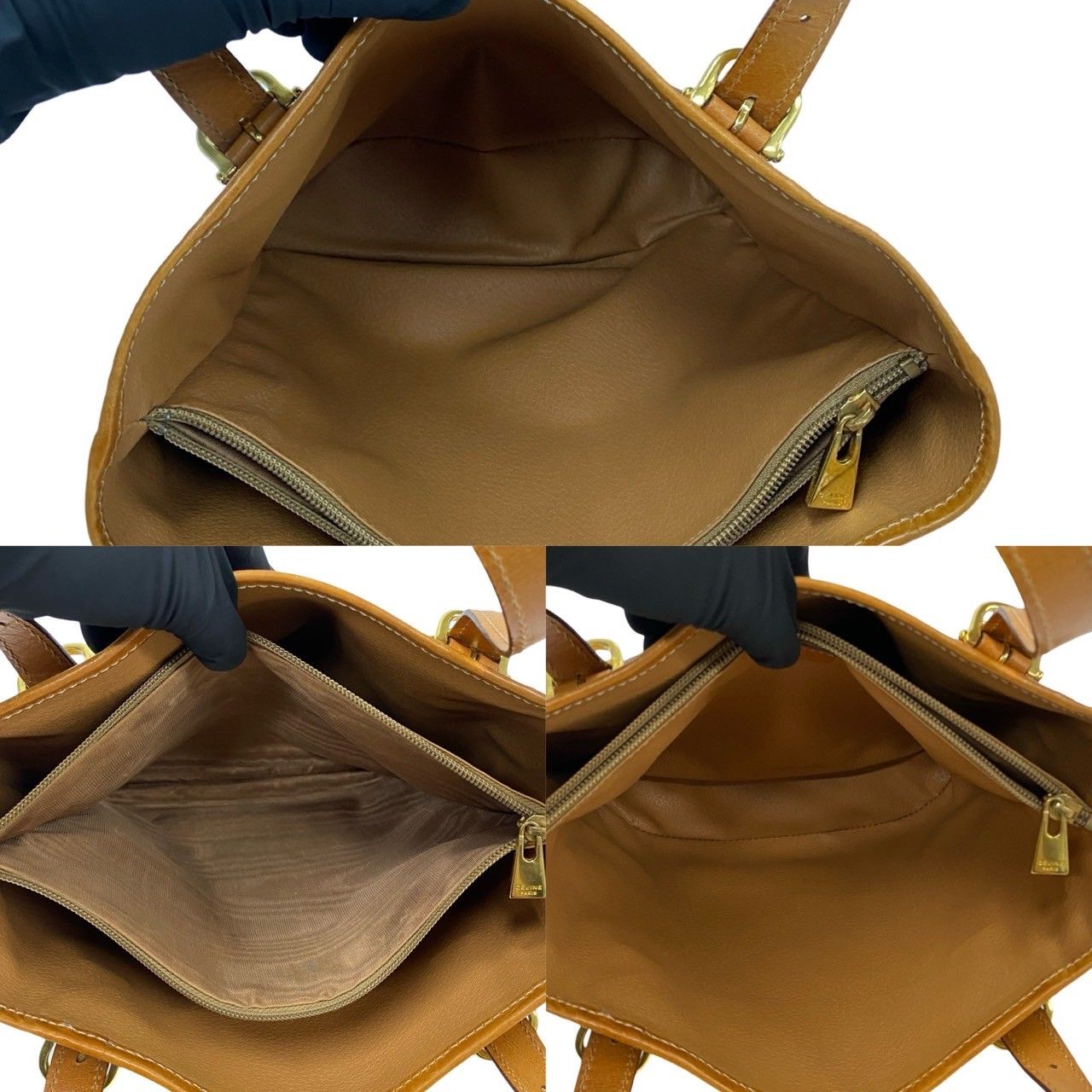 極 美品 CELINE セリーヌ ヴィンテージ マカダム ブラゾン ロゴ 総柄 