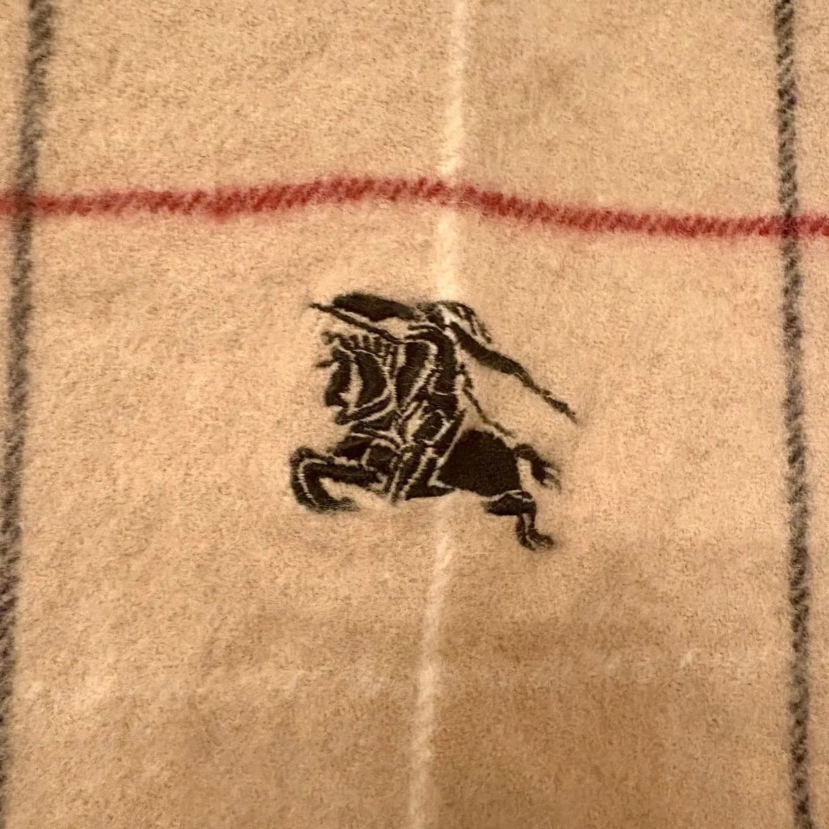 3440］未使用 ＊バーバリー＊ ひざ掛け ストール 毛100％ 3440］未使用