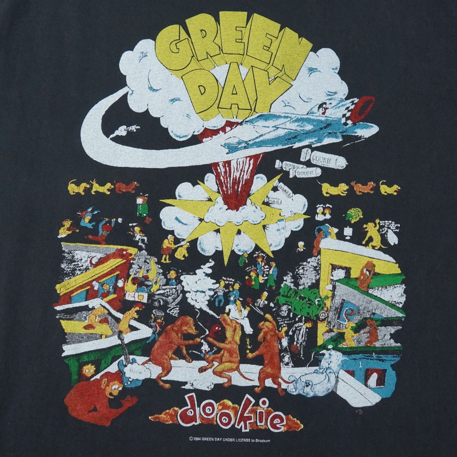 グリーンデイ Tシャツ XL ブラック 90s デザイン USA製表記