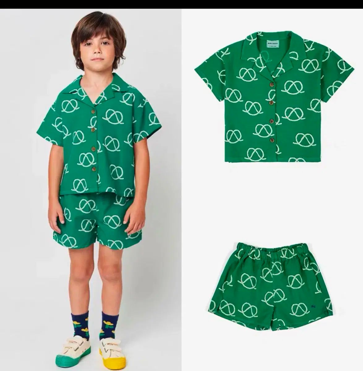 ボボショーズ 上下セット 割引 セットアップ 2 ー 3 BOBO CHOSES 魚柄