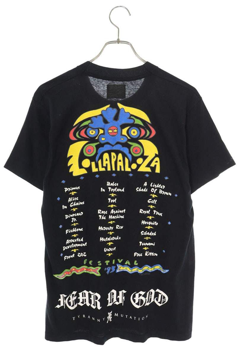 フィアオブゴッド  FURTH COLLECTION Lollapalooza ヴィンテージボディプリントTシャツ メンズ