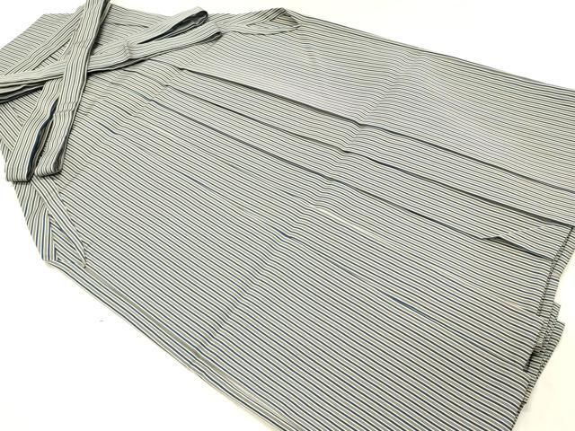 平和屋着物＊夏物 男性 行灯袴 縞 正絹 逸品 DAAW0437op 