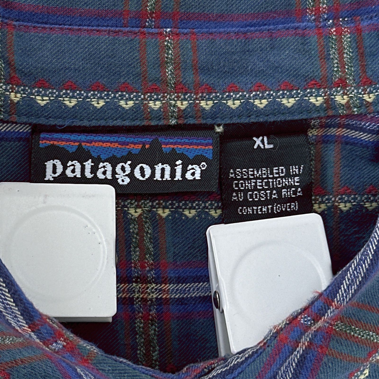 90s patagonia パタゴニア　チェックシャツ 美品】 90s patagonia パタゴニア ギンガムチェック長袖シャツ S