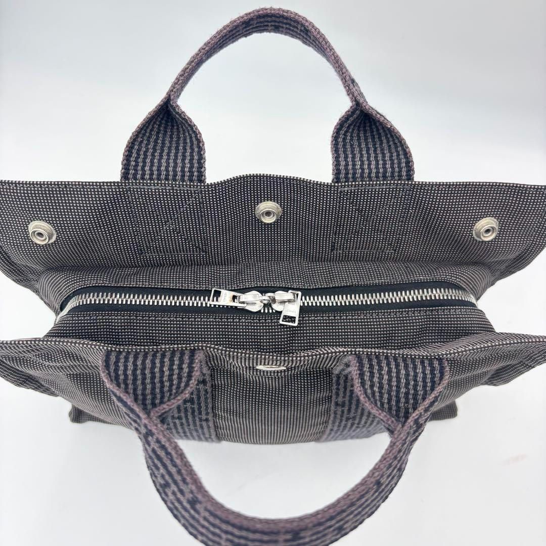 HERMES エルメス エールライン PMトートバッグ グレー系 鞄