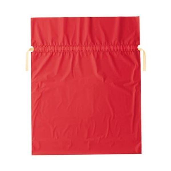 まとめ 店研創意 ストア エキスプレス梨地リボン付ギフトバッグ レッド 45cm 1パック 20枚 ×10セット