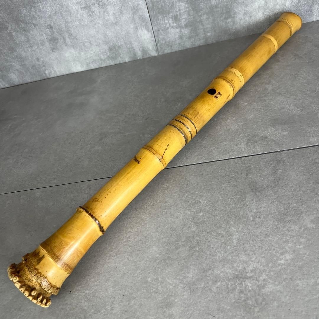 フォローで割引クーポン配布中】人気 尺八 琴古流 バチ型 銘あり 竹治 1印 最新 1尺8寸 5孔 和楽器 真竹 漆 25M9250TR0005-06  尺八 (しゃくはち） 玉山銘 真竹 琴古流 1尺8寸 Gyokuzan