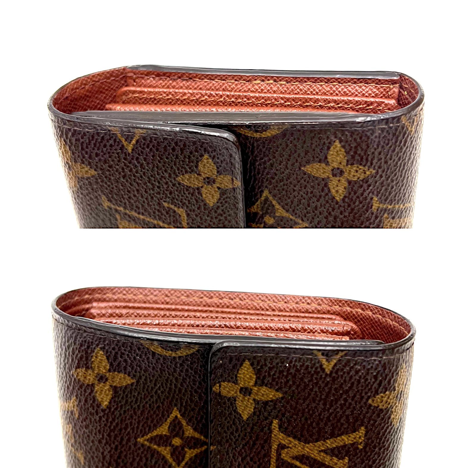 ルイヴィトン モノグラム ポルトトレゾール エテュイパピエ 三つ折り