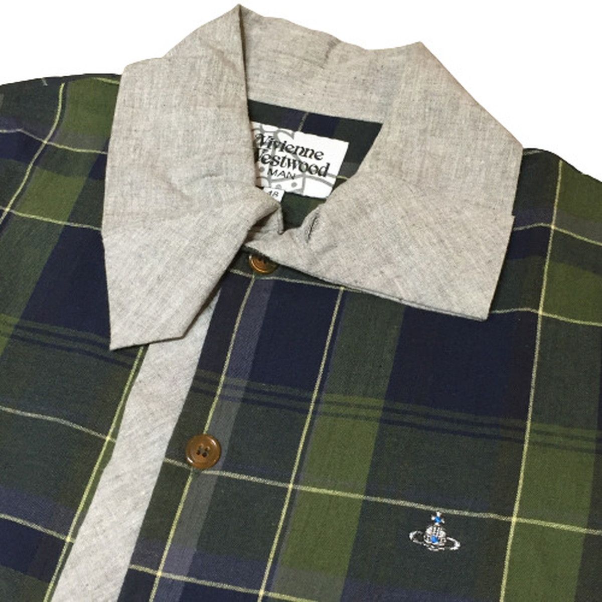 Vivienne Westwood MAN 18SS 変形襟チェックシャツ - メルカリ