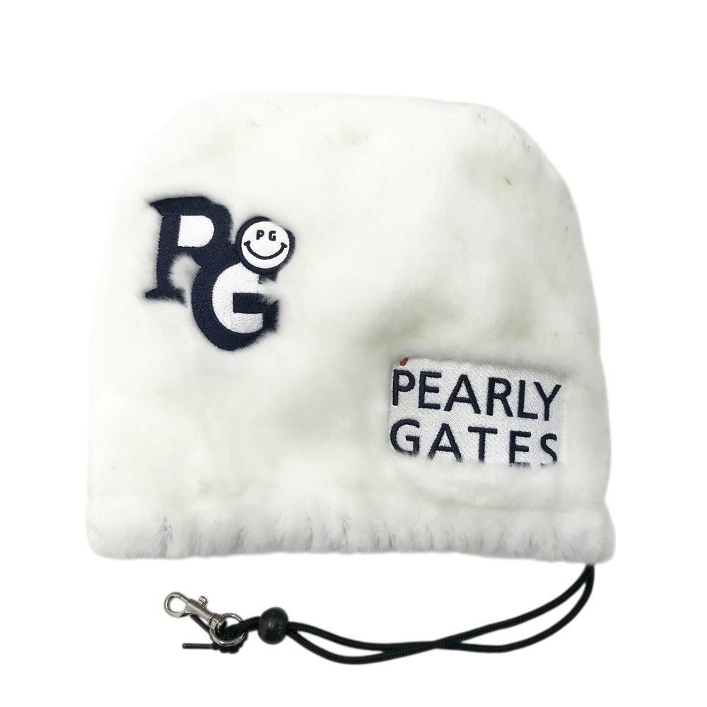 PEARLY GATES パーリーゲイツ ボア アイアンカバー ニコちゃん ホワイト系 IR 240101437627 ゴルフウェア ストスト