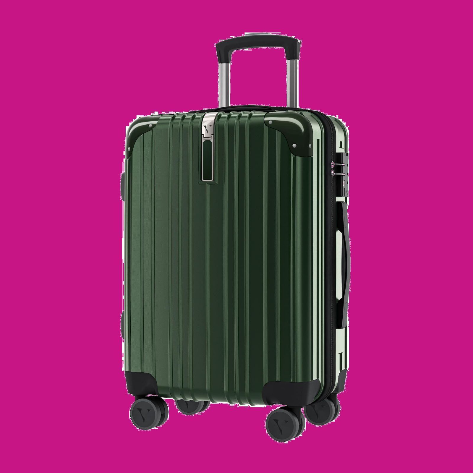 Sサイズ 1-3泊 ダブルキャスター TSAダイヤルロック 日本企業企画 一部パーツ無期限メーカー 2.8kg 機内持ち込み キャリーバッグ 37L キャリーケース ダークグリーン スーツケース 客室乗務員監修 深緑 VELSKYF