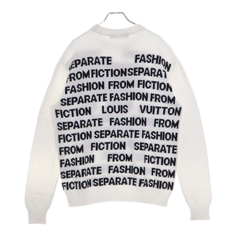 LOUIS VUITTON ホワイト セーター XL LOUIS VUITTON (ルイヴィトン) 21AW LETTERS SWEATER レターズ