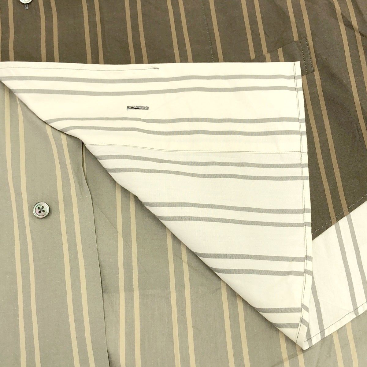 RequaL リコール 22SS マルチストライプ ベルテッドシャツジャケット  