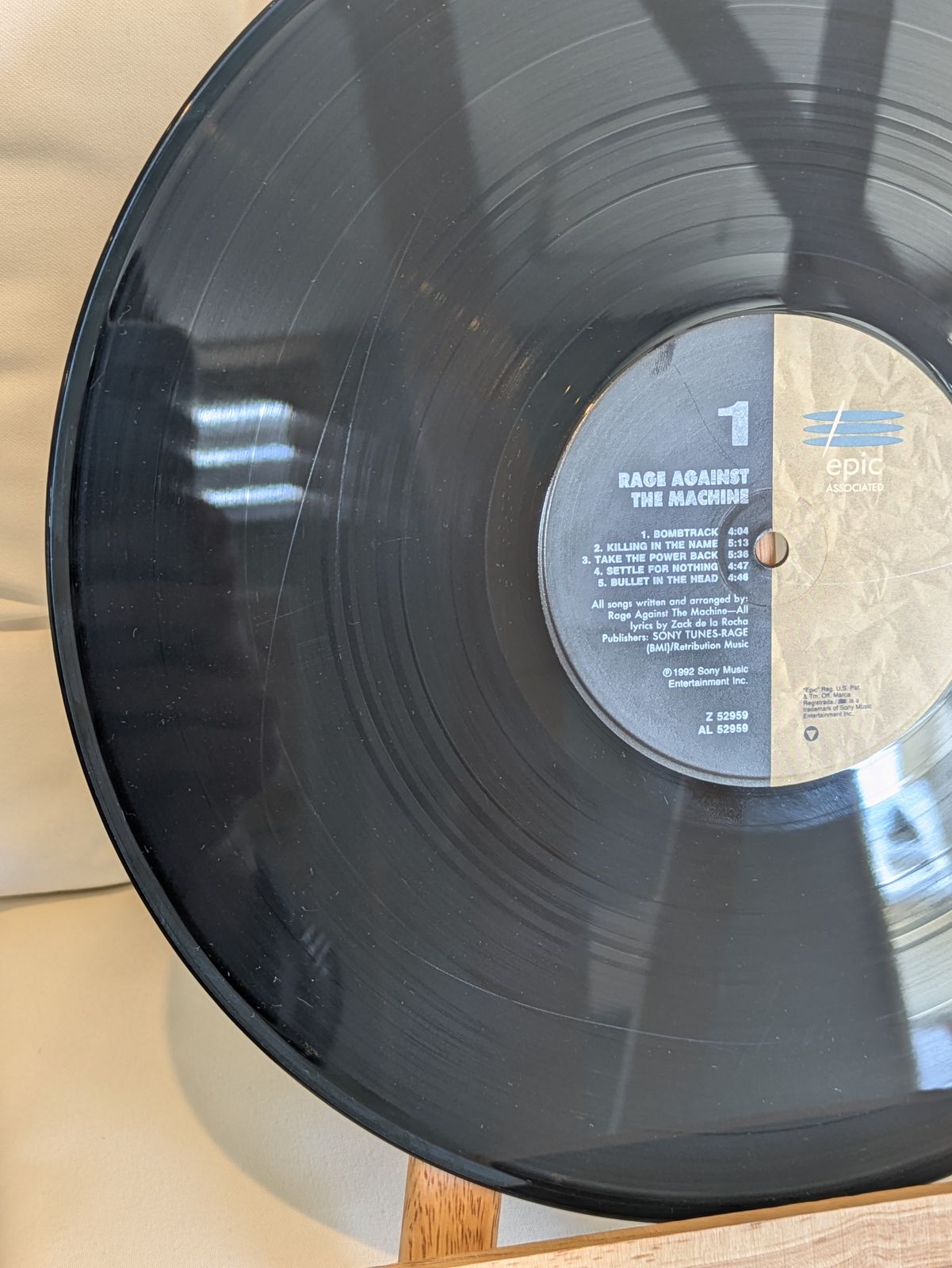 Rage Against The Machine レコード※刻印AL-52959 Rage Against The Machine レコード※刻印AL-52959