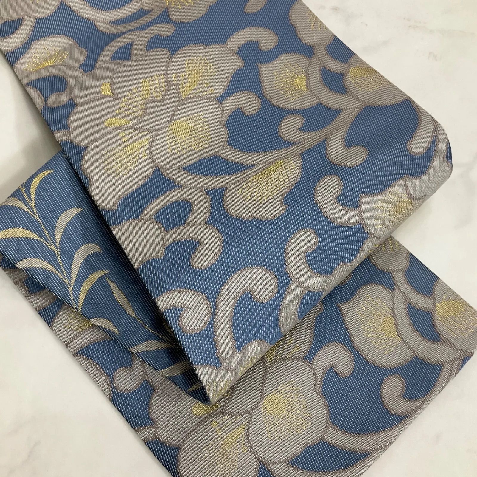 kimono+one○未使用同然○お洒落な半幅帯○リバーシブル○長尺 kimono+one○未使用同然○お洒落な半幅帯○リバーシブル○長尺