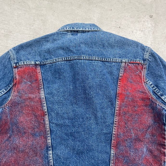 80s Wrangler デニムジャケット 80年代 Wrangler ラングラー デニムジャケット ペイント メンズL