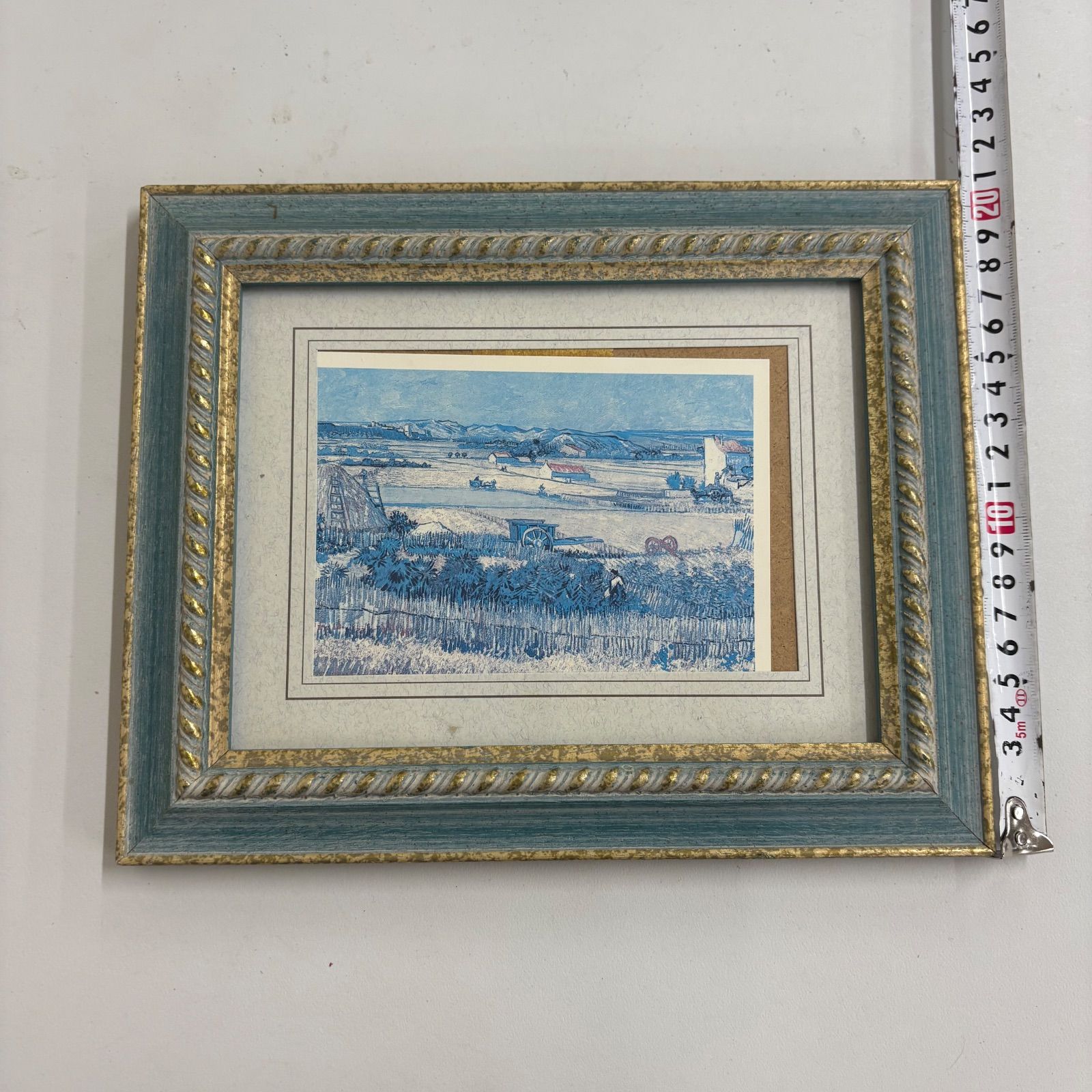 ゴッホ収穫 絵画 ゴッホ 収穫 麦秋のクローの野 額装