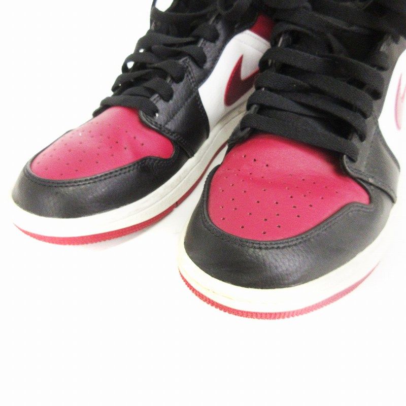 ナイキ NIKE AIR JORDAN 1 MID スニーカー ハイカット 554724-066 赤