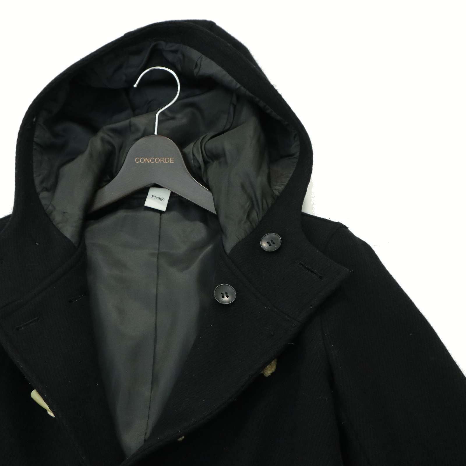 Pledge プレッジ 秋冬 ウール☆ フーディー ダッフル コート Sz