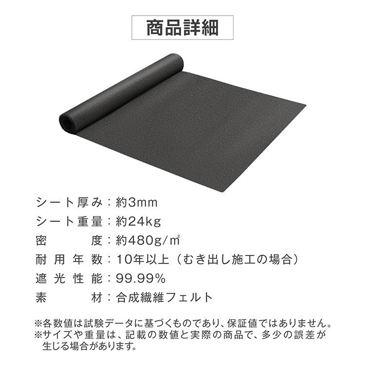 遮光率99％ 芝生