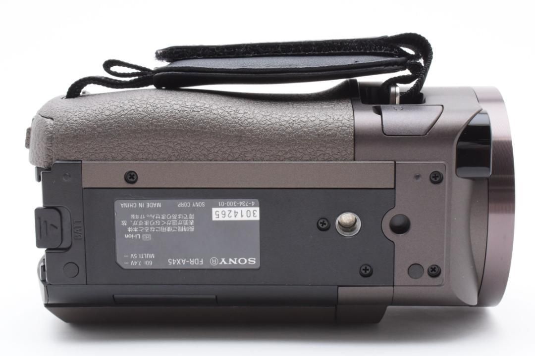 スマホ転送 美品 SONY FDR-AX45 4K ビデオカメラ SDカード ソニー