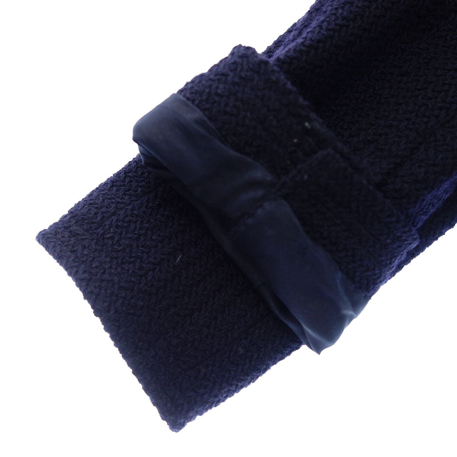 シャネル ツイード コート CC金ボタン レディース 黒 40【AFA11  